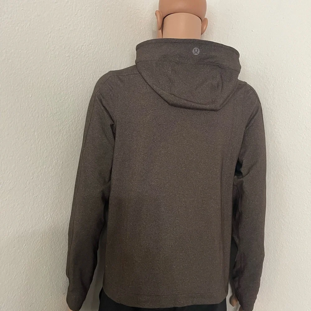 Lululemon The Contender Full Zip Jacket-Size (S)-Brown Hooded Jacket - Picture 10 of 12